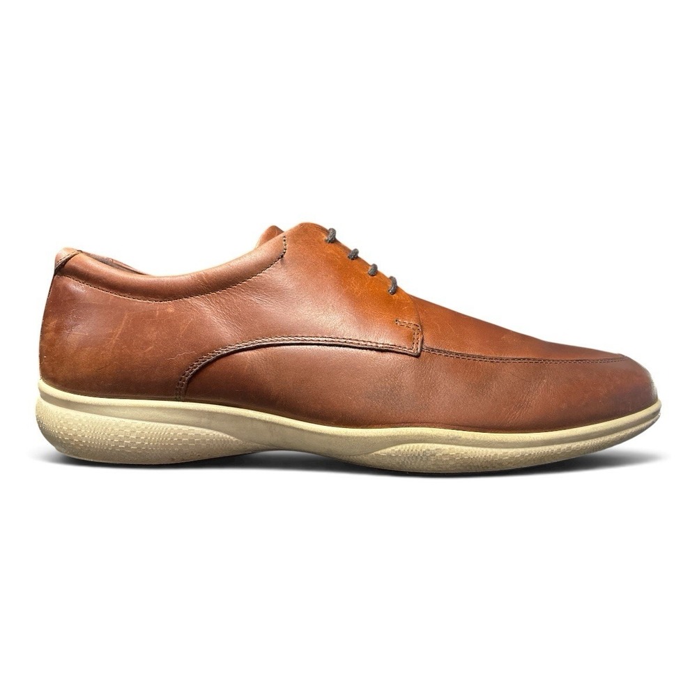 ECCO Men's Brown Leather Apron Toe Oxford Comfort Shoes EU 43 US 9–9.5 - Picture 2 of 7